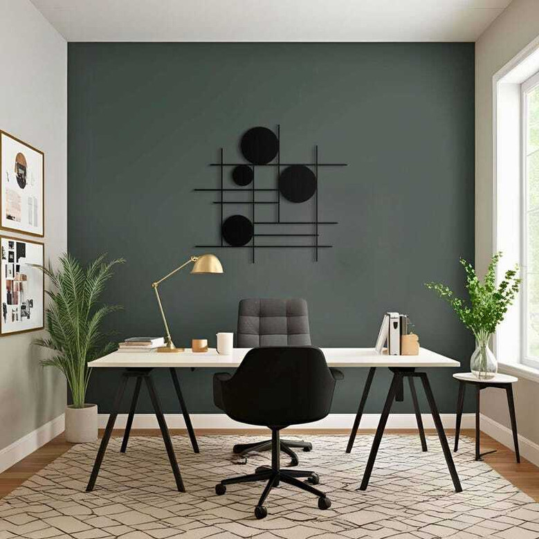Personalized Geometric Metal Wall Art Decor - Modern Luxury Circular Design Gift For Her