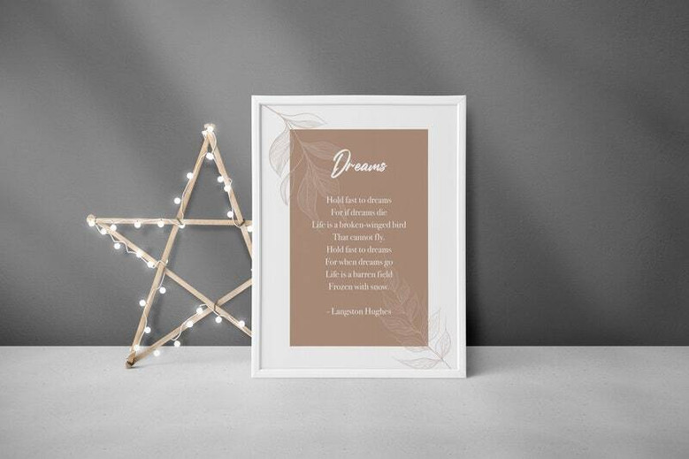 Thoughtful Personalized Poetry Wall Art Canvas For Living Room Decor
