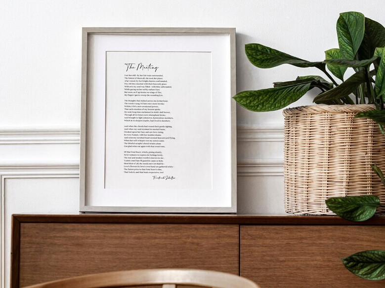 Heartfelt Custom Poetry Wall Art Canvas - Housewarming Gift