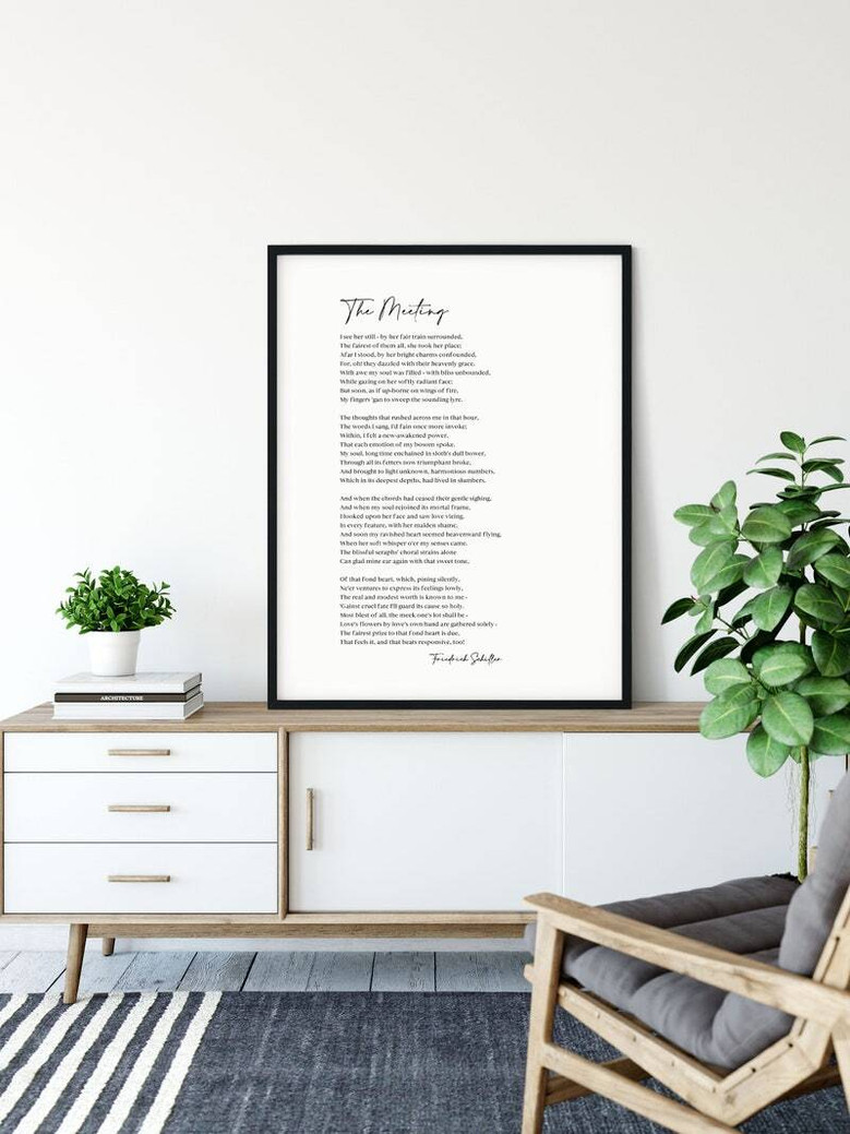 Heartfelt Custom Poetry Wall Art Canvas - Housewarming Gift