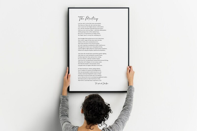Heartfelt Custom Poetry Wall Art Canvas - Housewarming Gift