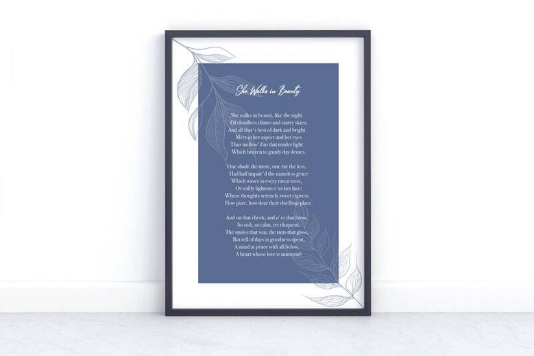Thoughtful Personalized Poetry Wall Art Canvas For Living Room Decor