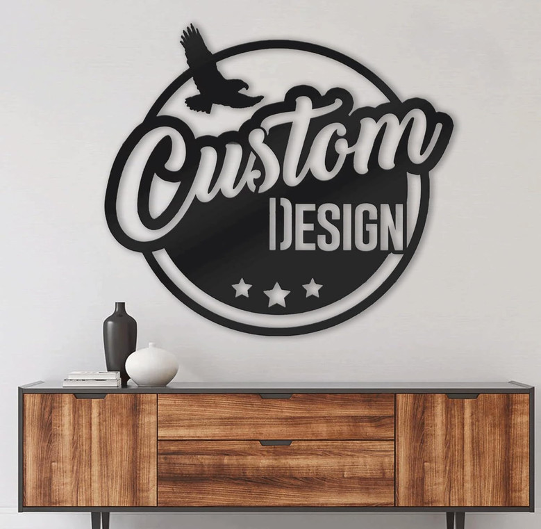 Personalized Geometric Metal Wall Art Decor - Modern Luxury Circular Design Gift For Her