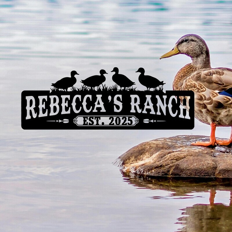 Custom Animal Farmhouse Metal Sign For Ranch And Barn Decor