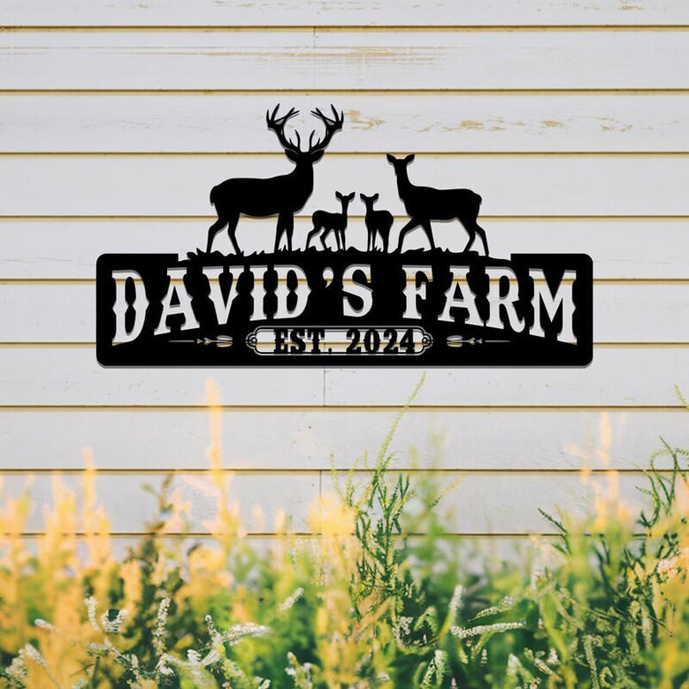 Custom Animal Farmhouse Metal Sign For Ranch And Barn Decor