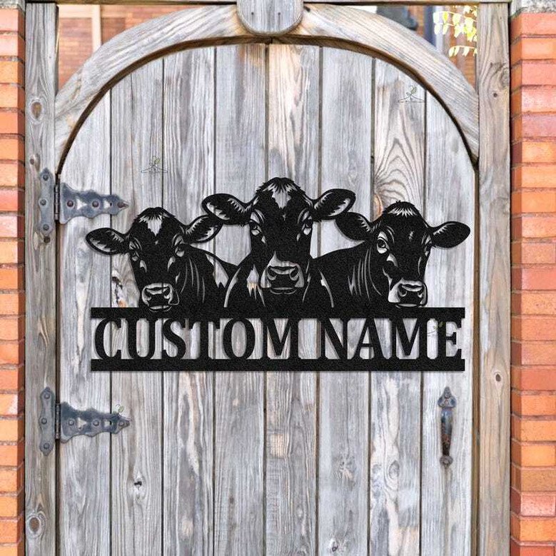 Custom Farm Animal Metal Sign - Barn DéCor For Cattle Lovers - Farmhouse Style