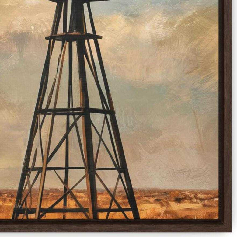 Personalized Windmill Canvas Wall Art - Vintage Farmhouse Decor For Country Style Living Room
