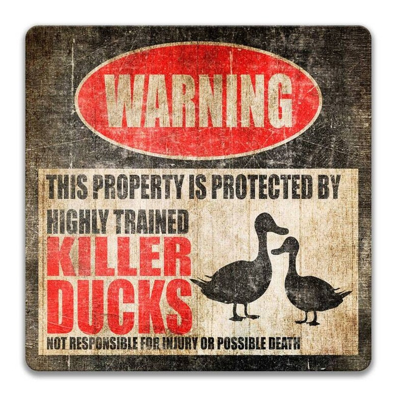 Humorous Animal Farm Metal Sign For Dairy Farmers - Perfect Gifts for Farmhouse