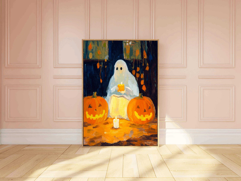 Charming Black Cat Halloween Canvas Set For Witchy Decor