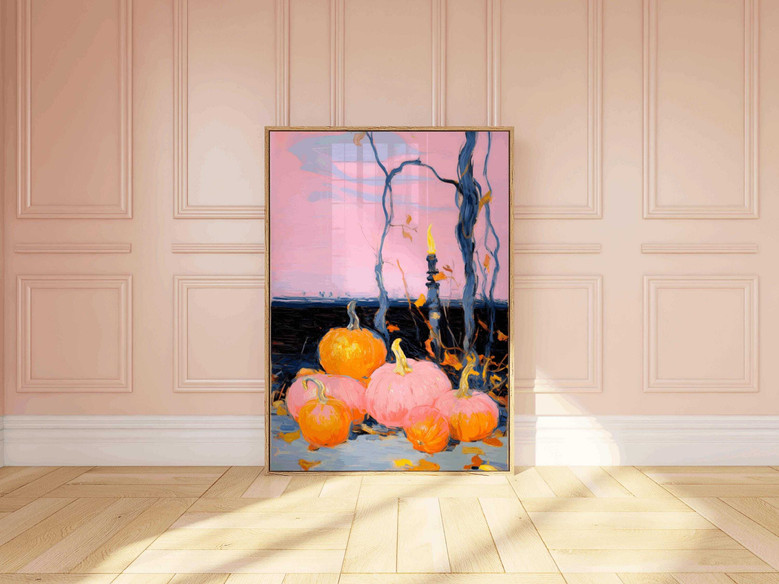 Charming Black Cat Halloween Canvas Set For Witchy Decor