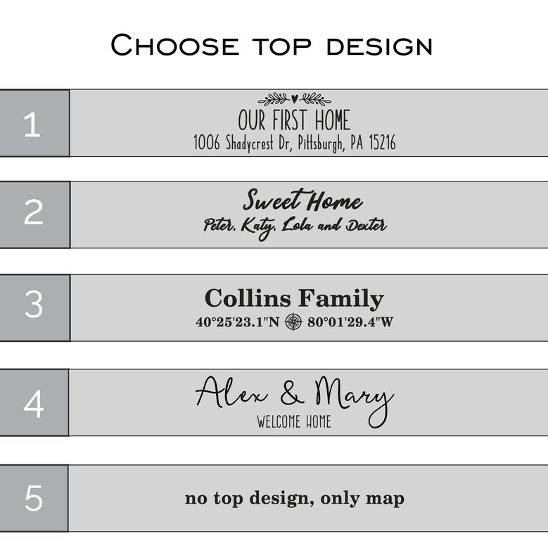 Personalized Contemporary Key Holder For Wall - Family Map Key Holder - Housewarming Gifts
