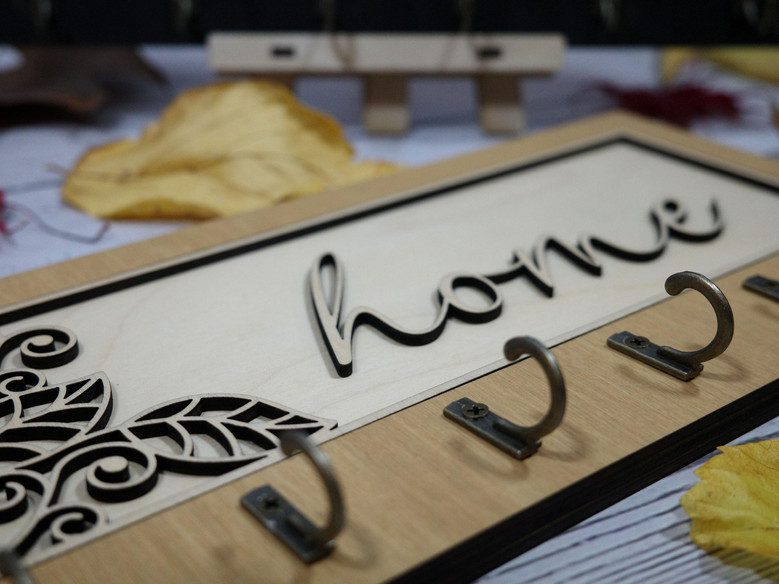Personalized Key Holder Wall Decor For Entryway - Perfect Housewarming Wedding Gift