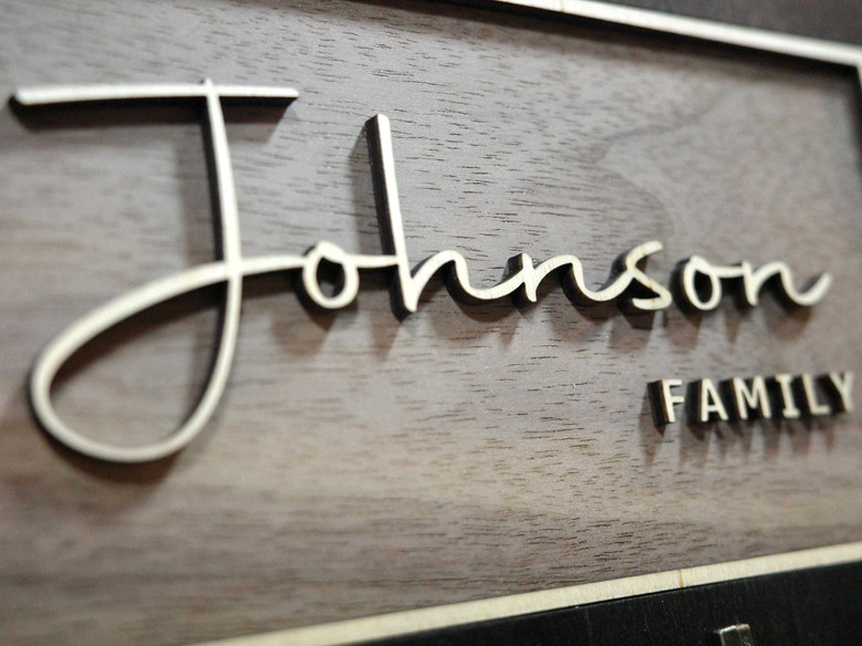 Personalized Key Holder Wall Decor For Entryway - Perfect Housewarming Wedding Gift
