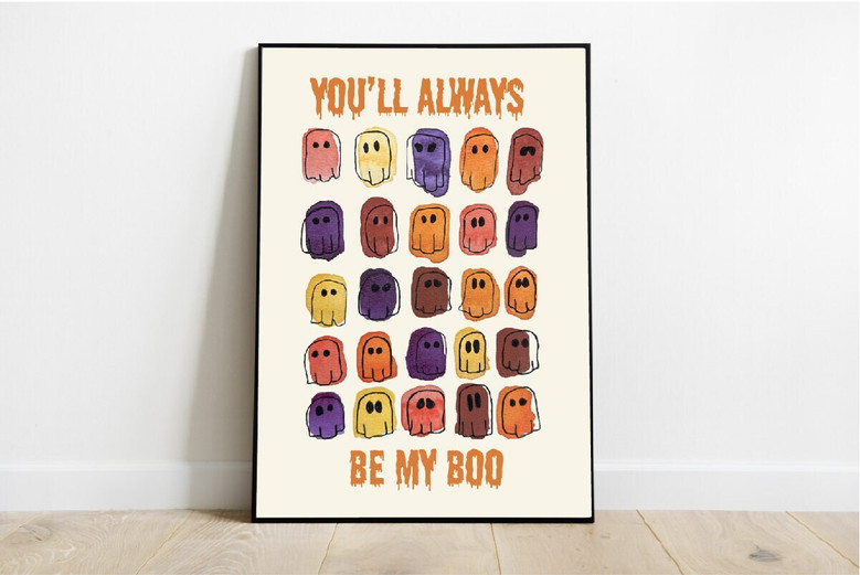 Halloween Boo Crew Ghost Wood Sign For Party Decor And Fall Indoor Ambiance