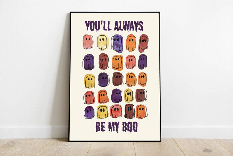 Halloween Boo Crew Ghost Wood Sign For Party Decor And Fall Indoor Ambiance