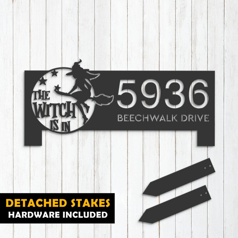 Personalized Halloween Metal Address Plaque For Outdoor DéCor