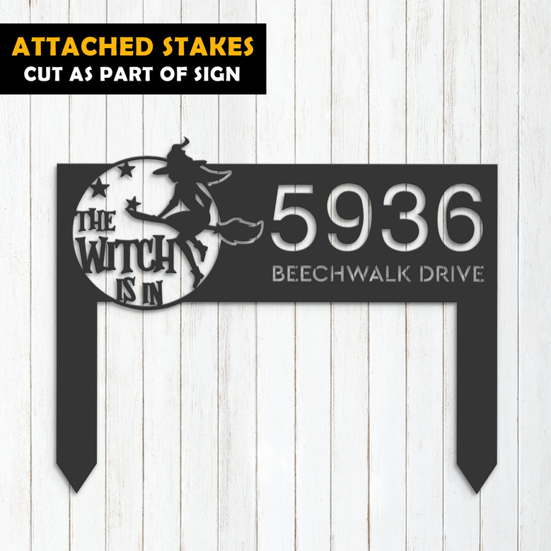 Personalized Halloween Metal Address Plaque For Outdoor DéCor