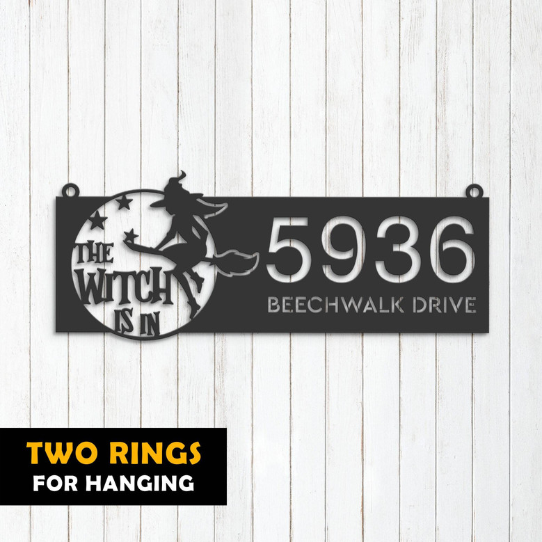 Personalized Halloween Metal Address Plaque For Outdoor DéCor