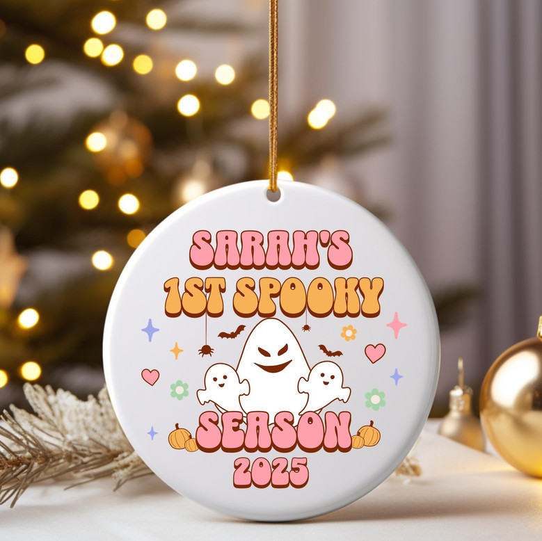 Personalized Spooky First Halloween Ornament - Unique Baby Keepsake Gift For New Parents' Halloween Tree