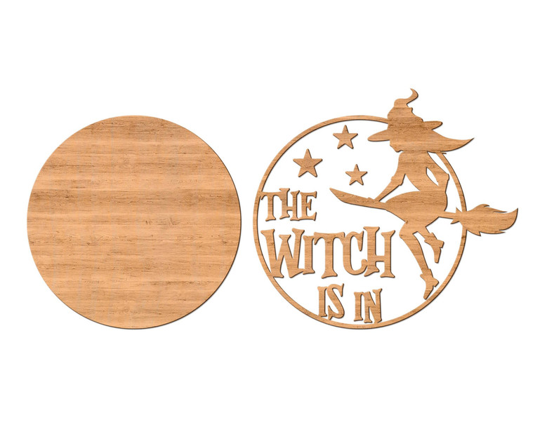 Customized Halloween Witch Wood Sign For Spooky Door DéCor