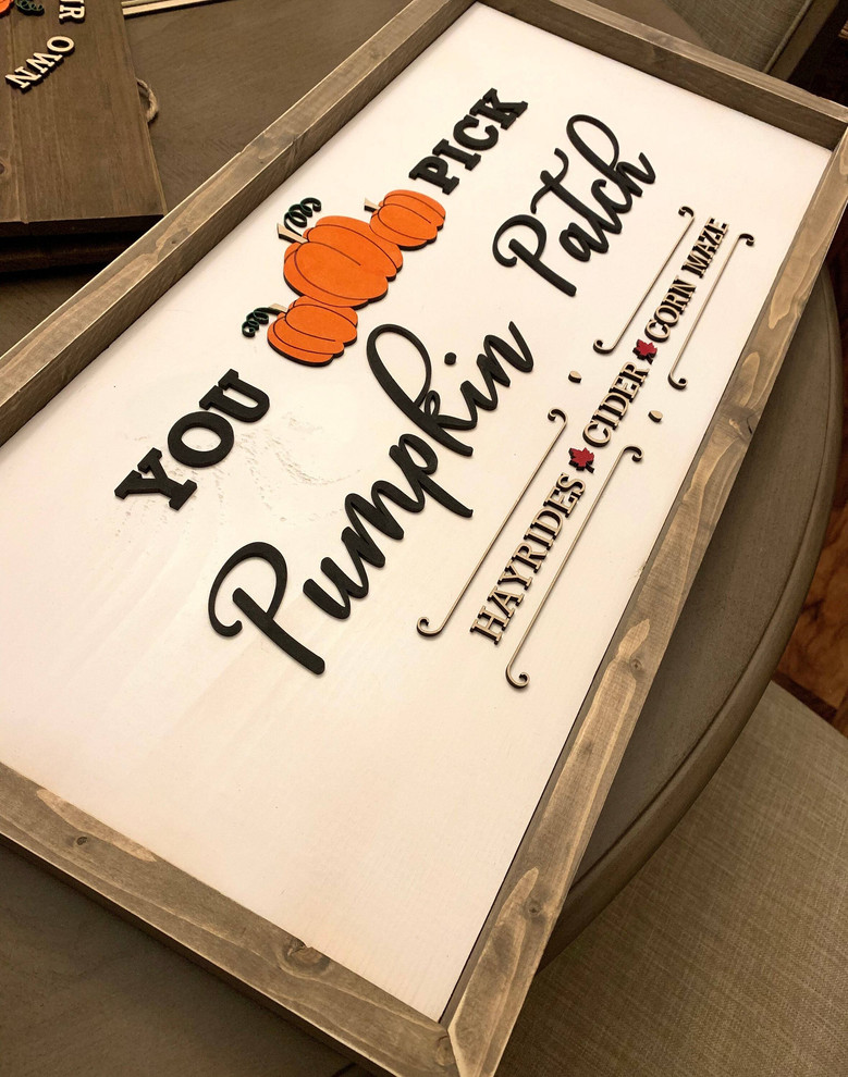 Create Your Own Rustic Farmhouse Wood Sign - Personalized Pumpkin Patch Design For Autumn DéCor