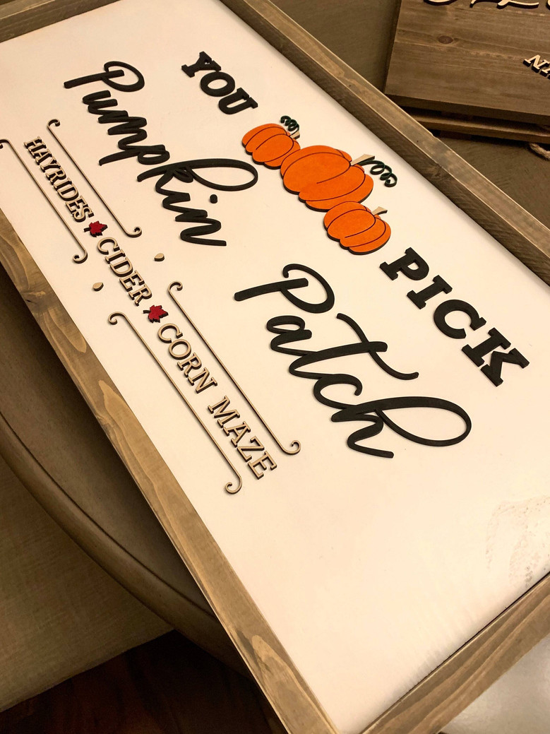 Create Your Own Rustic Farmhouse Wood Sign - Personalized Pumpkin Patch Design For Autumn DéCor