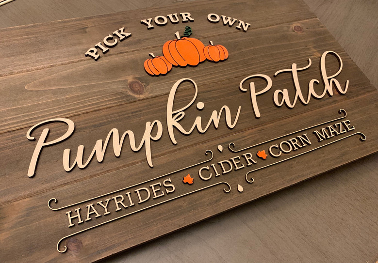 Create Your Own Rustic Farmhouse Wood Sign - Personalized Pumpkin Patch Design For Autumn DéCor