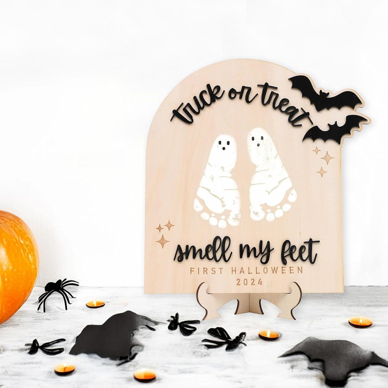 DIY Trick Or Treat Wood Sign For Baby's First Halloween Keepsake 2025