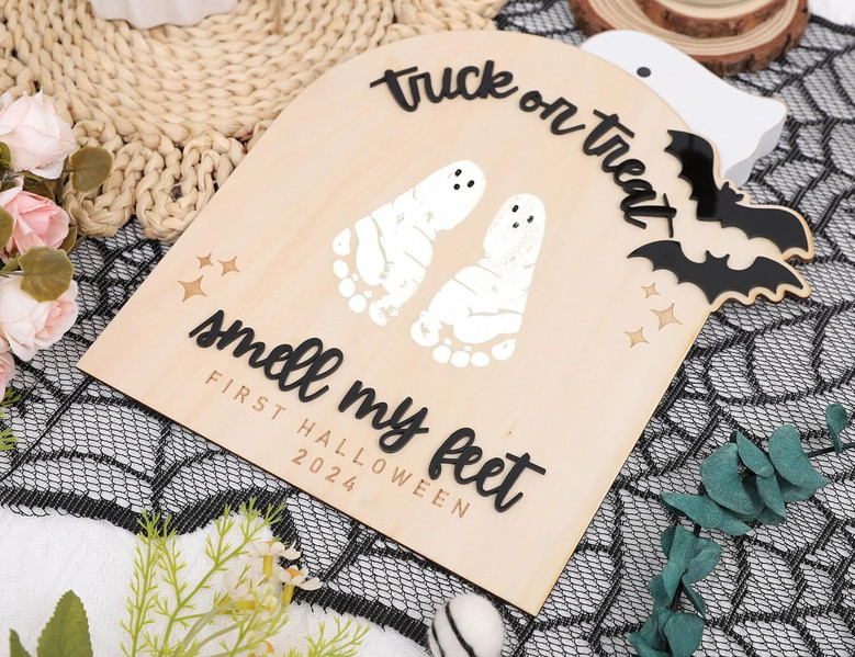 DIY Trick Or Treat Wood Sign For Baby's First Halloween Keepsake 2025