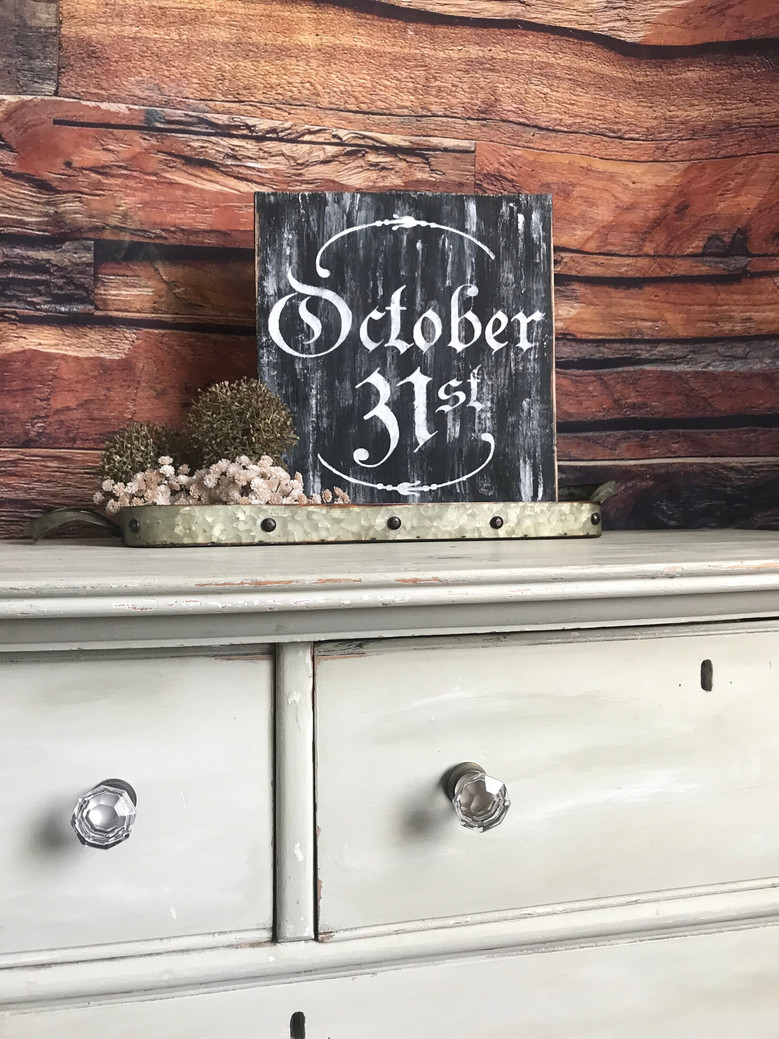 Rustic Black October 31 Halloween Decor For Haunted Houses And Tabletop Displays