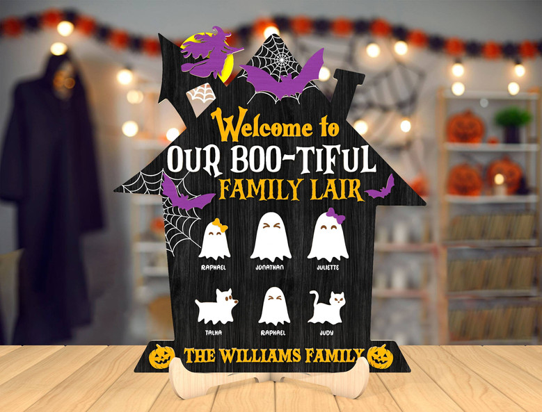 Thoughtful Halloween Our Bootiful Family Wood Sign For Haunted DéCor