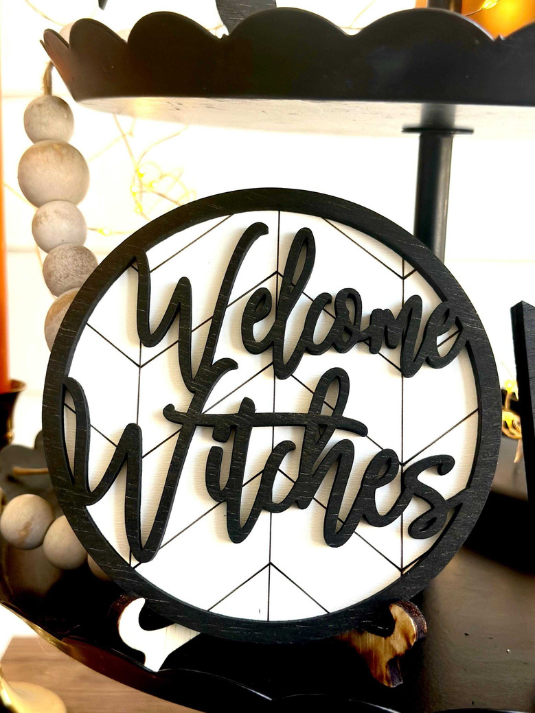 Thoughtful Witch-Themed Halloween Welcome Wood Sign For Farmhouse DéCor