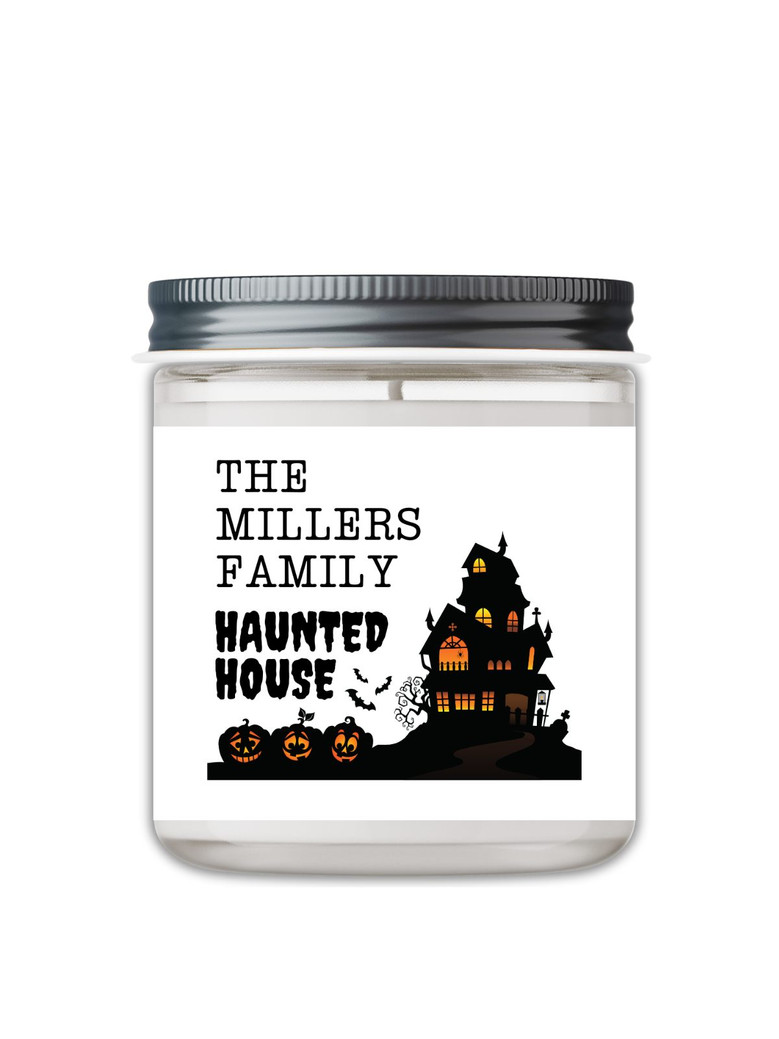 Haunted House Soya Wax Candle – Spooky Halloween Scented Decor for Home