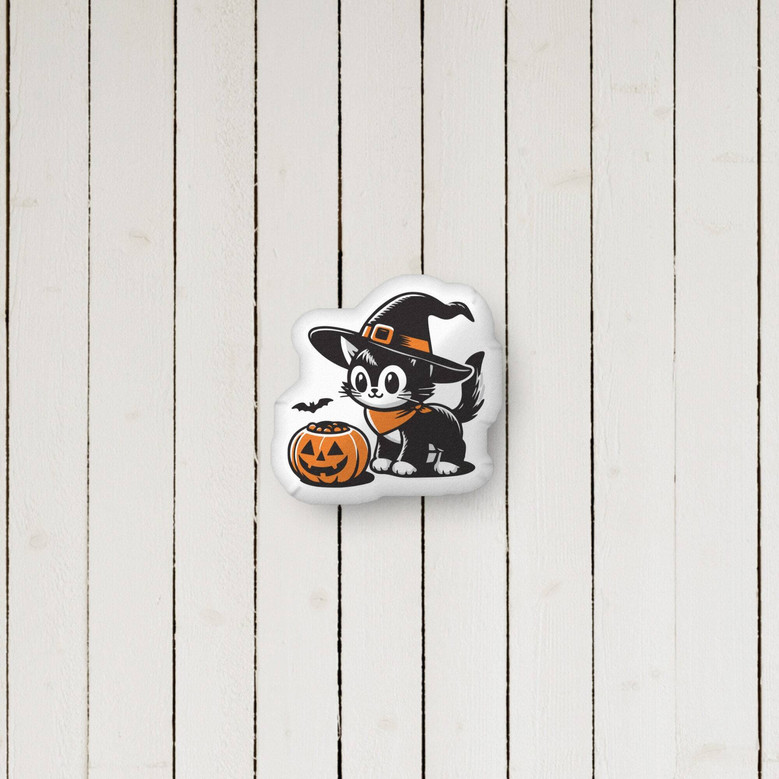 Thoughtful Halloween Witch Cat Pillow For Spooky DéCor