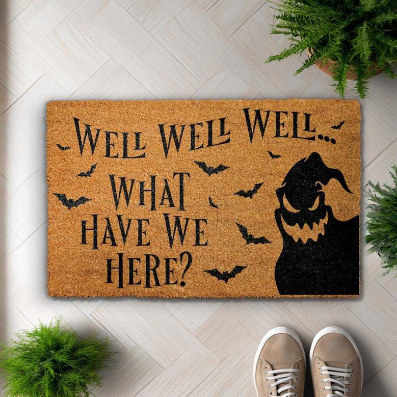 Nightmare Inspired Halloween Doormat - Spooky Bat Design For Fall Porches