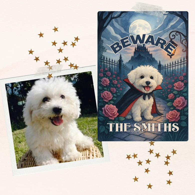 Personalized Funny Dog Garden Flag For Halloween - Outdoor Decor For Dog Mom And Dad's Yard