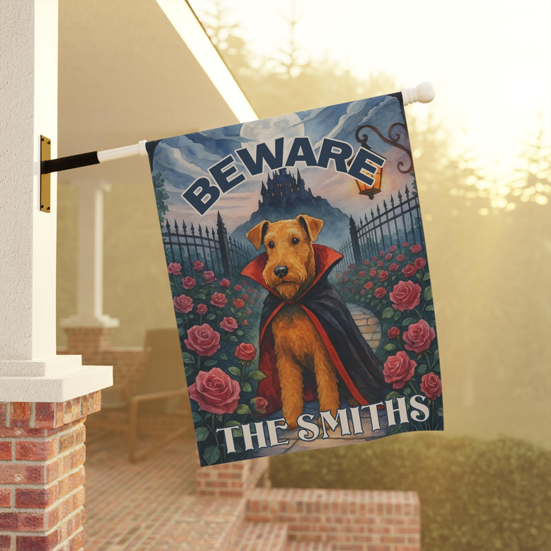 Personalized Funny Dog Garden Flag For Halloween - Outdoor Decor For Dog Mom And Dad's Yard