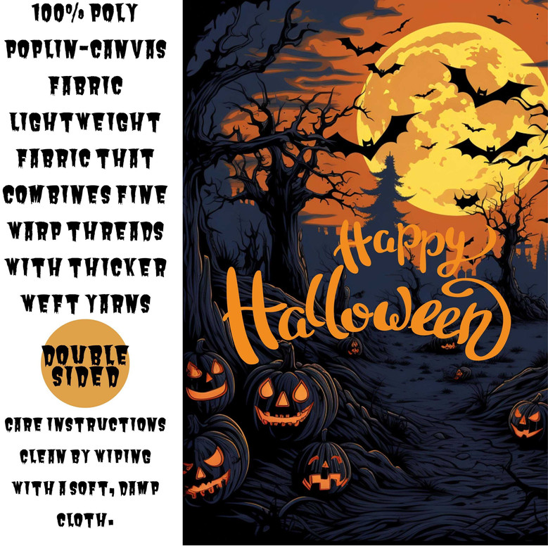 Spooky Pumpkin Halloween Garden Flag For Mom - Autumn Outdoor Yard Decor With Jack-O-Lanterns And Bats