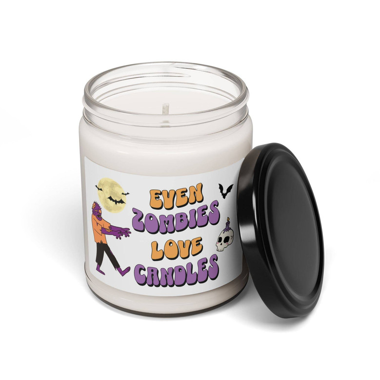 Funny Zombie Soy Candle For Halloween - Cute Fall Decor
