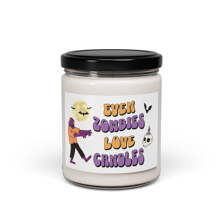 Funny Zombie Soy Candle For Halloween - Cute Fall Decor