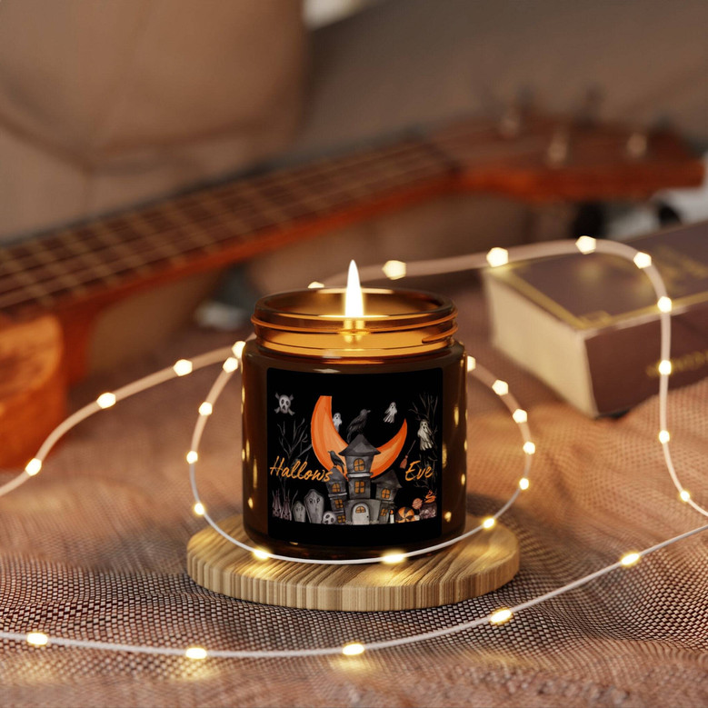 Spooky Halloween Soy Candle - Witchy Vibes For Seasonal Decor