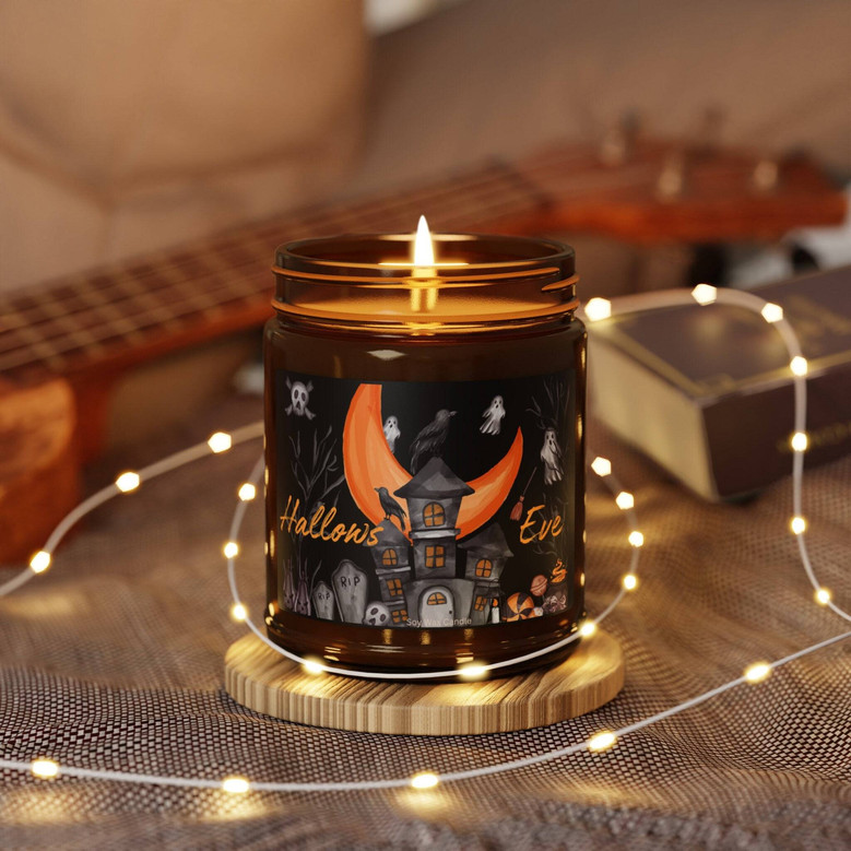 Spooky Halloween Soy Candle - Witchy Vibes For Seasonal Decor