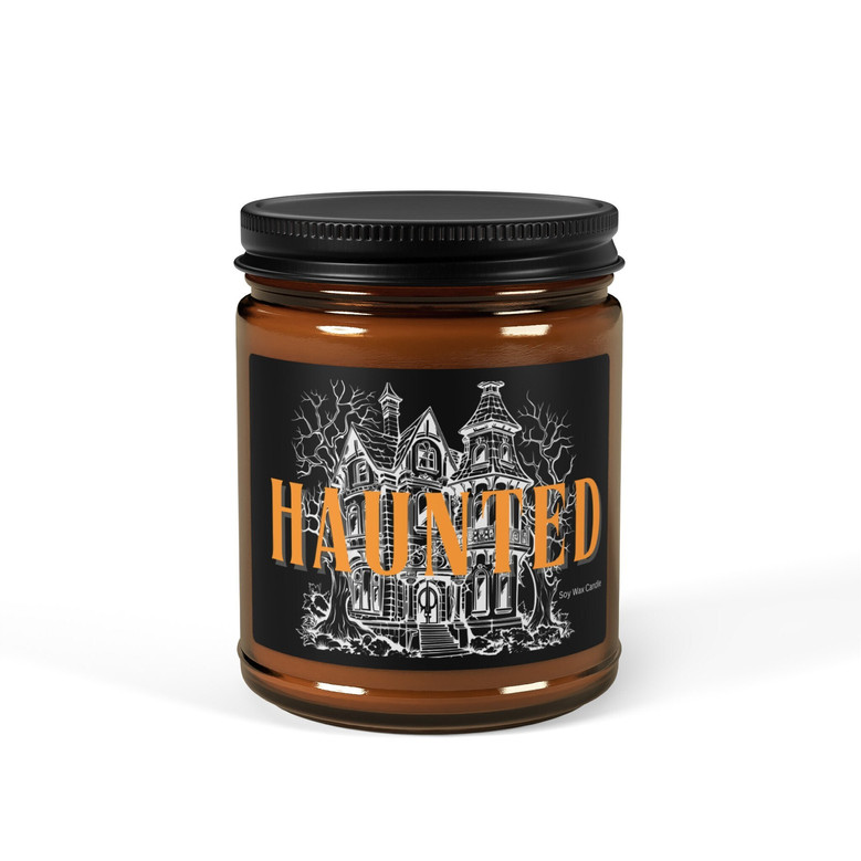 Halloween Haunted House Soy Wax Candle For Spooky Season Decor
