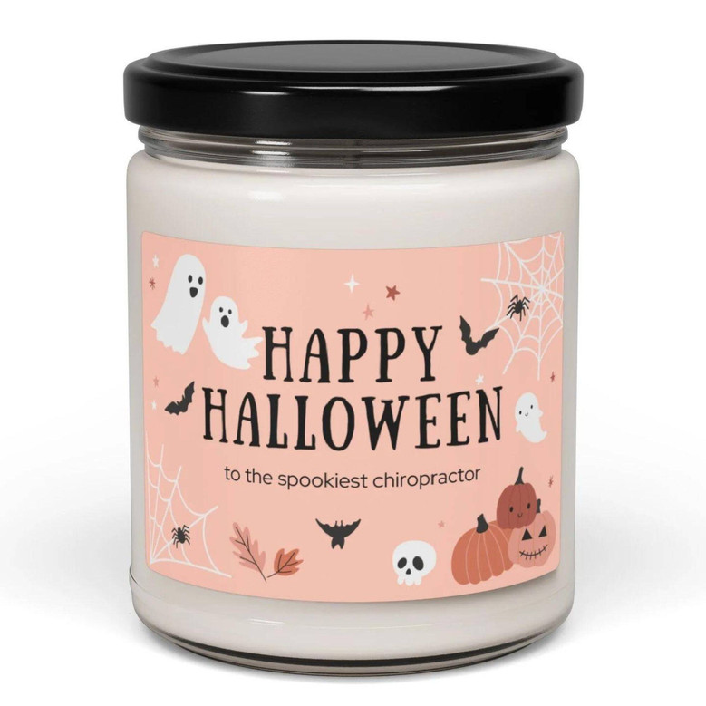 Custom Soy Wax Halloween Candle - Spooky Season Gift For Autumn Decor