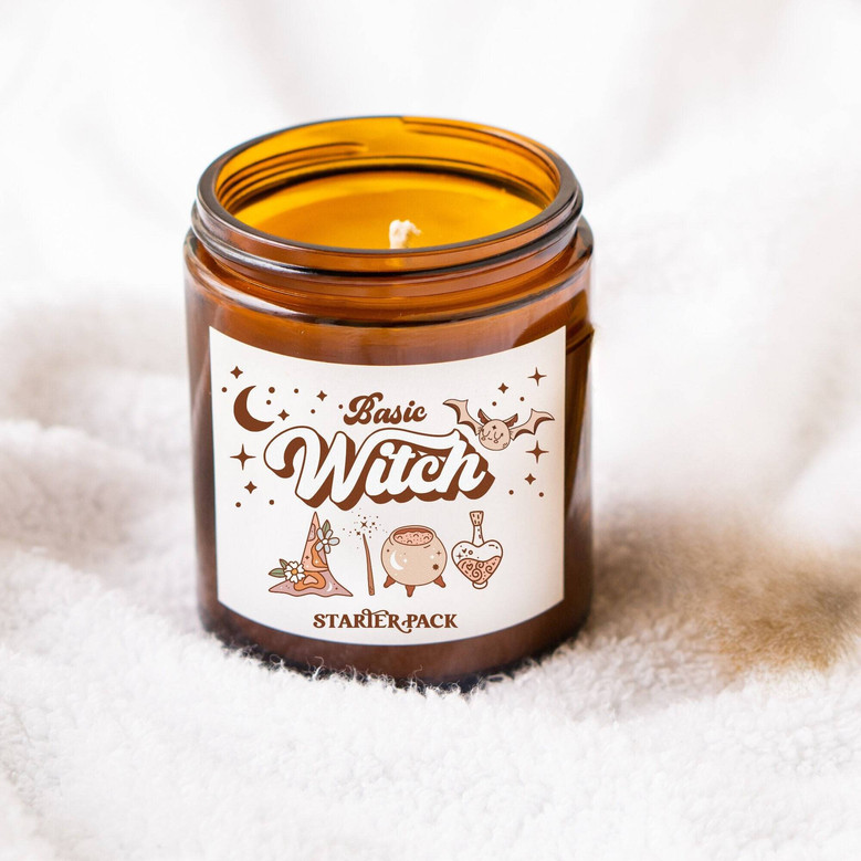 Cute Pumpkin Halloween Soy Candle - Retro Cartoon Autumn Decor For Fall Atmosphere