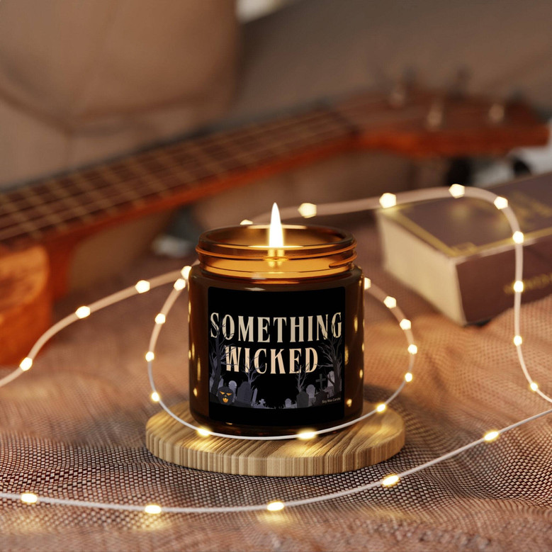 Something Wicked Halloween Soy Candle - Witchy Fall Decor