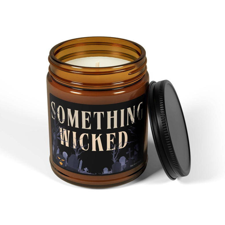 Something Wicked Halloween Soy Candle - Witchy Fall Decor
