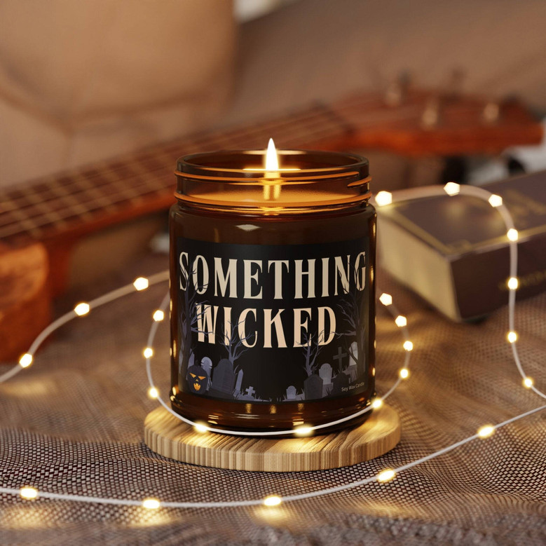 Something Wicked Halloween Soy Candle - Witchy Fall Decor