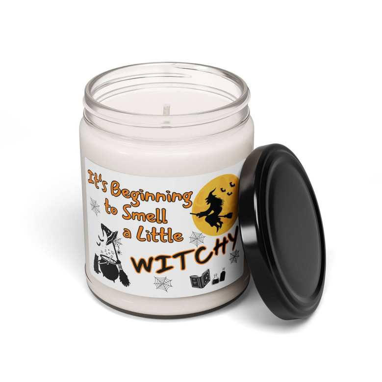 Humorous Witch Soy Candle For Halloween - Fall Decor With Witchy Vibes