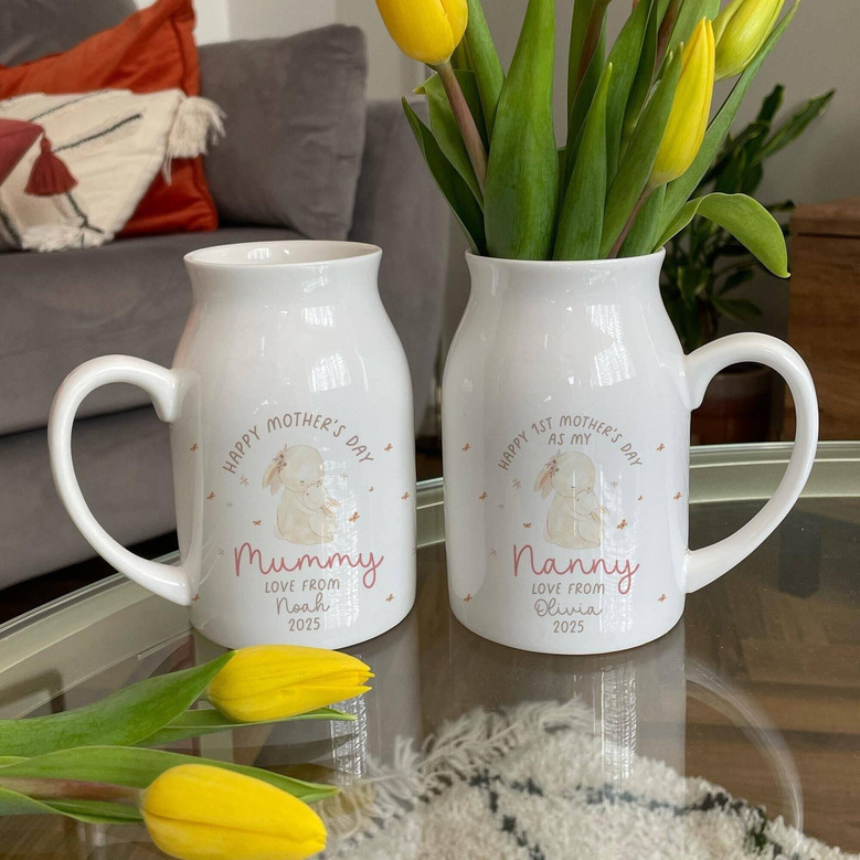Thoughtful Personalized Mother's Day Ceramic Flower Vase For First-Time Mums